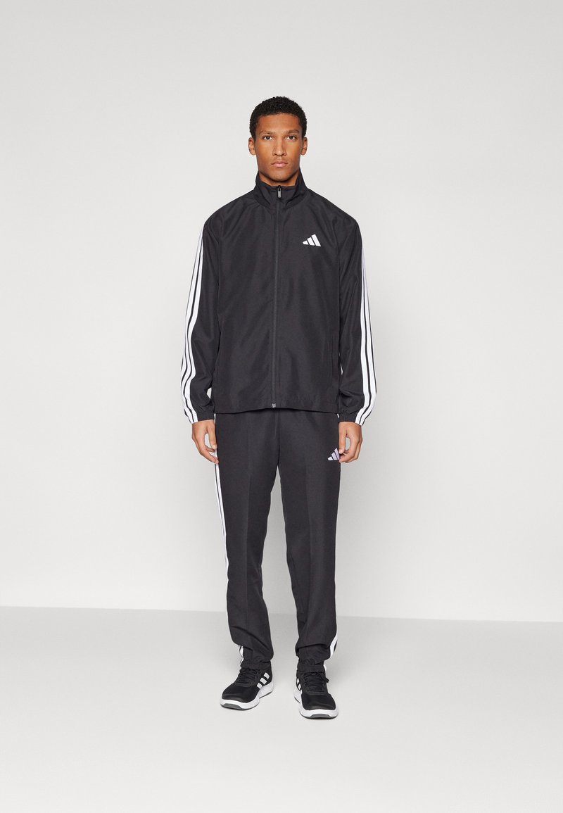 adidas Sportswear - BASIC 3 STRIPES SET - Trenirka - black, Povečajte