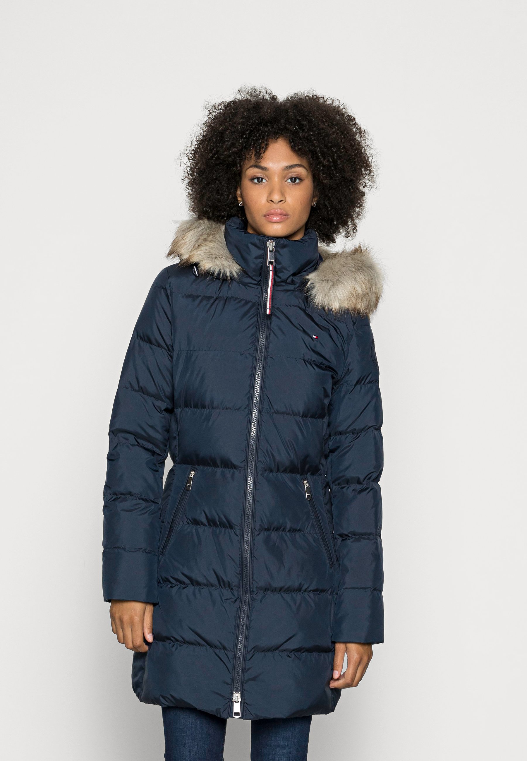 Tommy hilfiger womens coat with fur hood Outlet