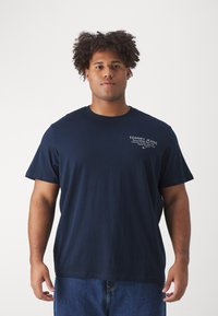 Tommy Jeans SLIM ESSENTIAL GRAPHIC TEE - Marškinėliai su spaudiniu - dark night navy