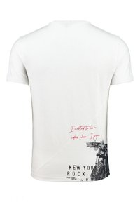 Key Largo CAFE RACER ROUND - Camiseta estampada - white