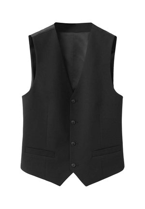 Mango, ADULT - Gilet de costume - black