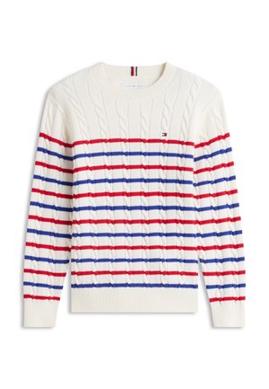 Tommy Hilfiger, CABLE SWEATER UNISEX - Πουλόβερ - ivory