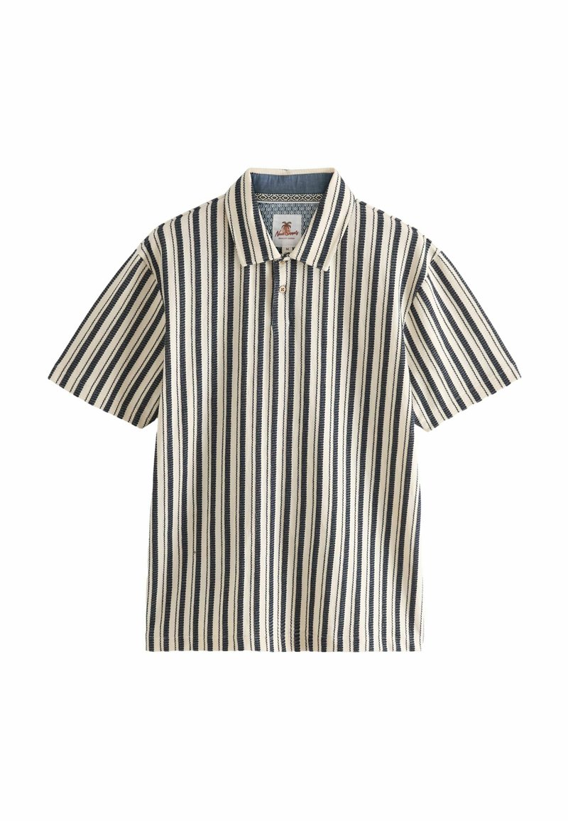 Next VERITCAL STRIPE - REGULAR FIT - Poloshirt - navy ecru