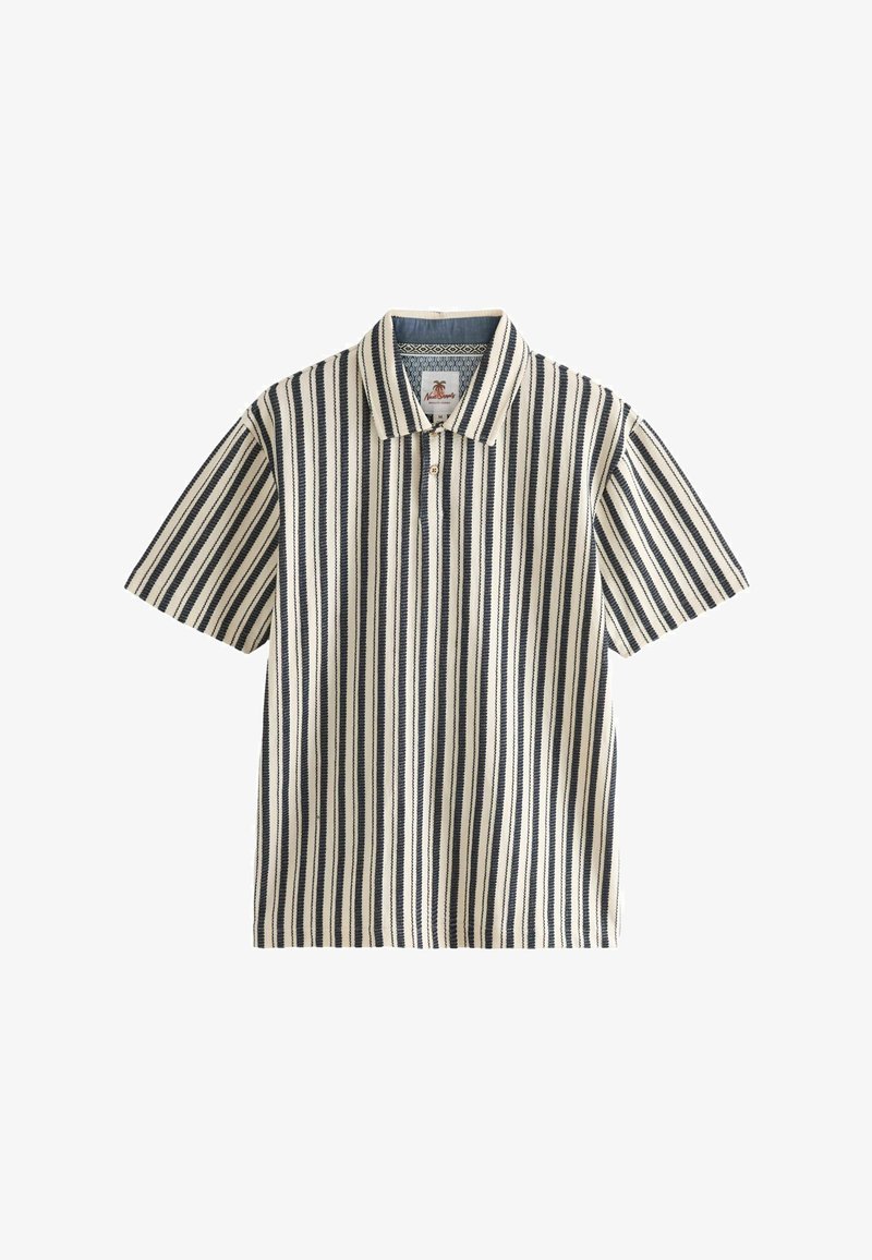 Next VERITCAL STRIPE - REGULAR FIT - Polo - navy ecru
