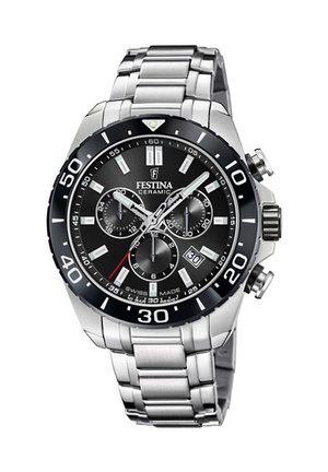 SWISS MADE - Rannekello ajanottotoiminnolla - black