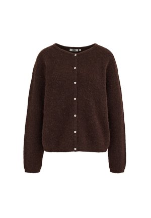 WE Fashion, Strickjacke - dark brown