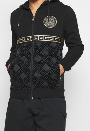 Mikina na zip - black