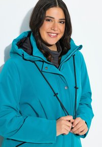 Ulla Popken HYPRAR TRIPLE FUNCTION - Waterproof jacket - turquoise