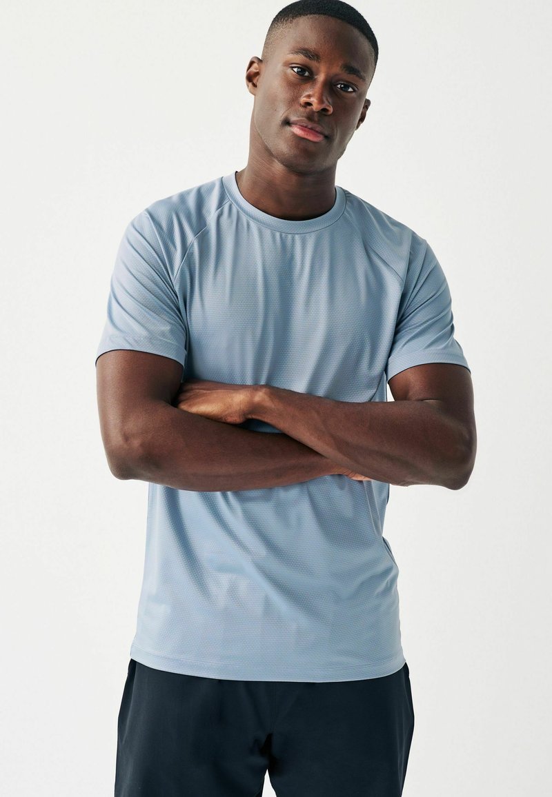 Next ACTIVE TEXTURED STANDARD - T-shirt basic - blue