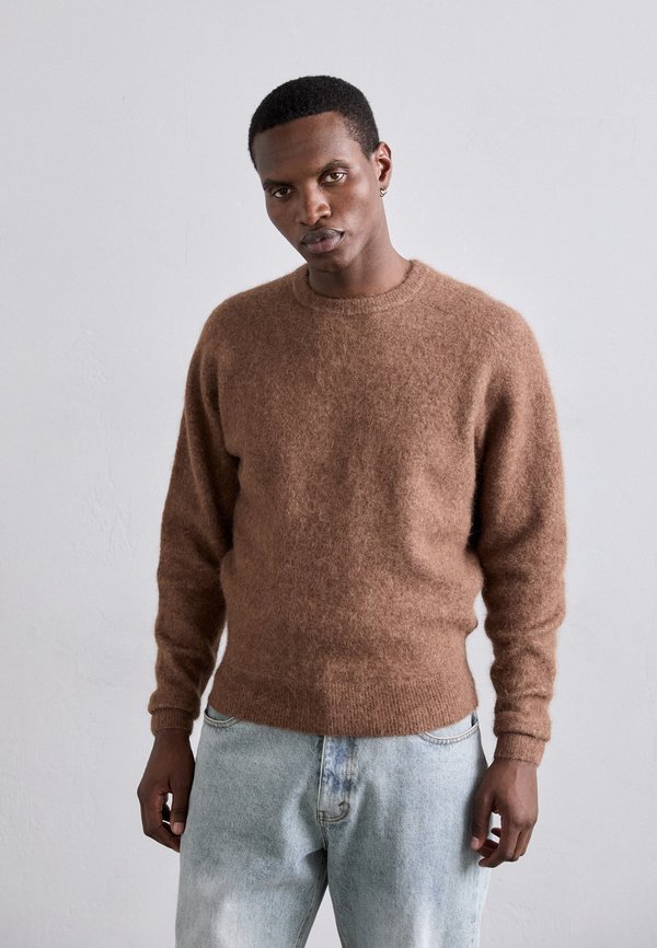 FLUFFY HAMMER SLEEVE - Jumper - mocha