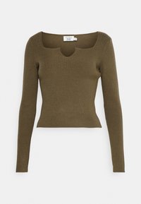 Camisola de manga comprida - dark olive