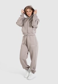 Smilodox Sweater met rits - hellbraun
