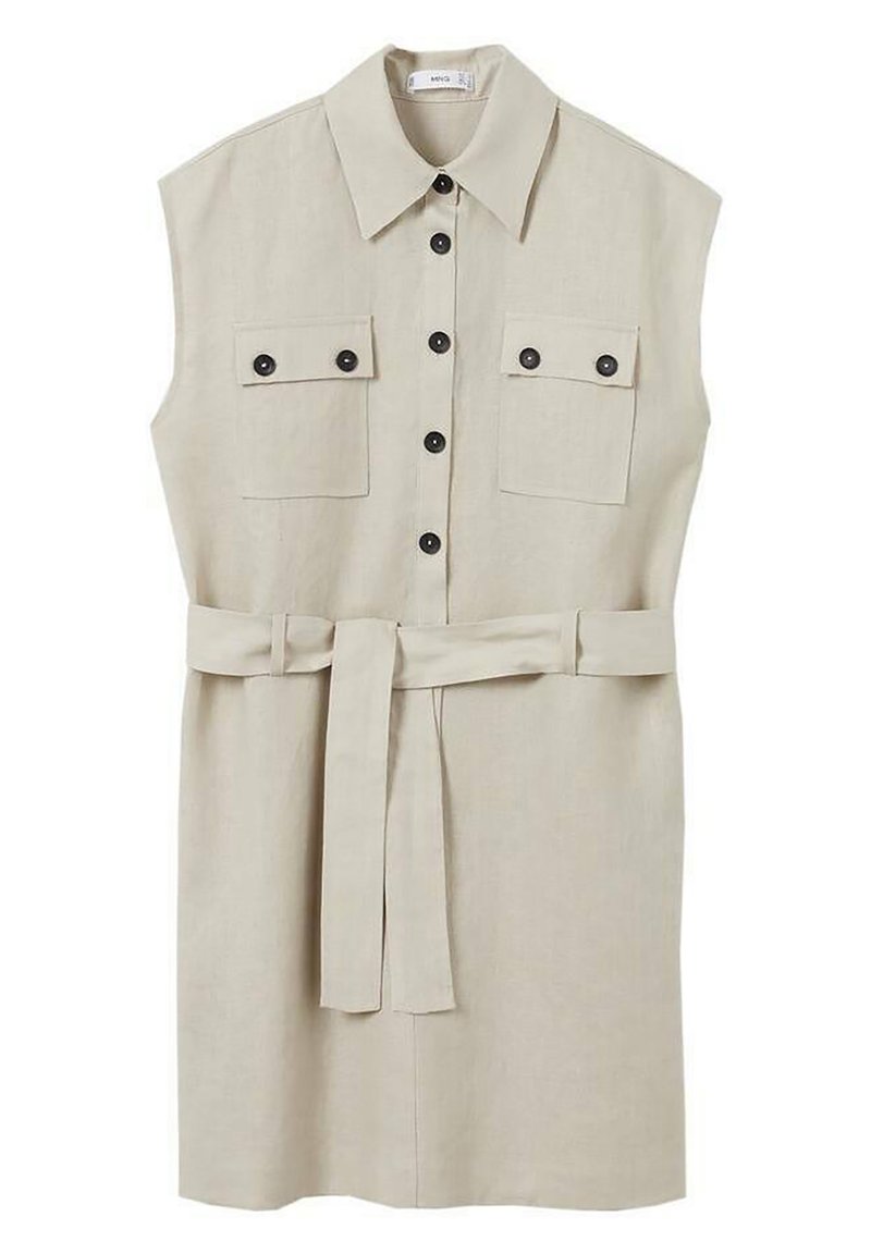 Mango Blousejurk zandkleur Mango Blousejurk zandkleur