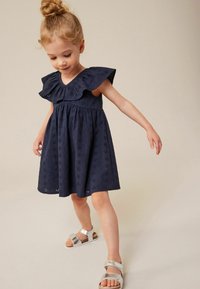 Next BRODERIE REGULAR FIT - Kasdienė suknelė - navy blue