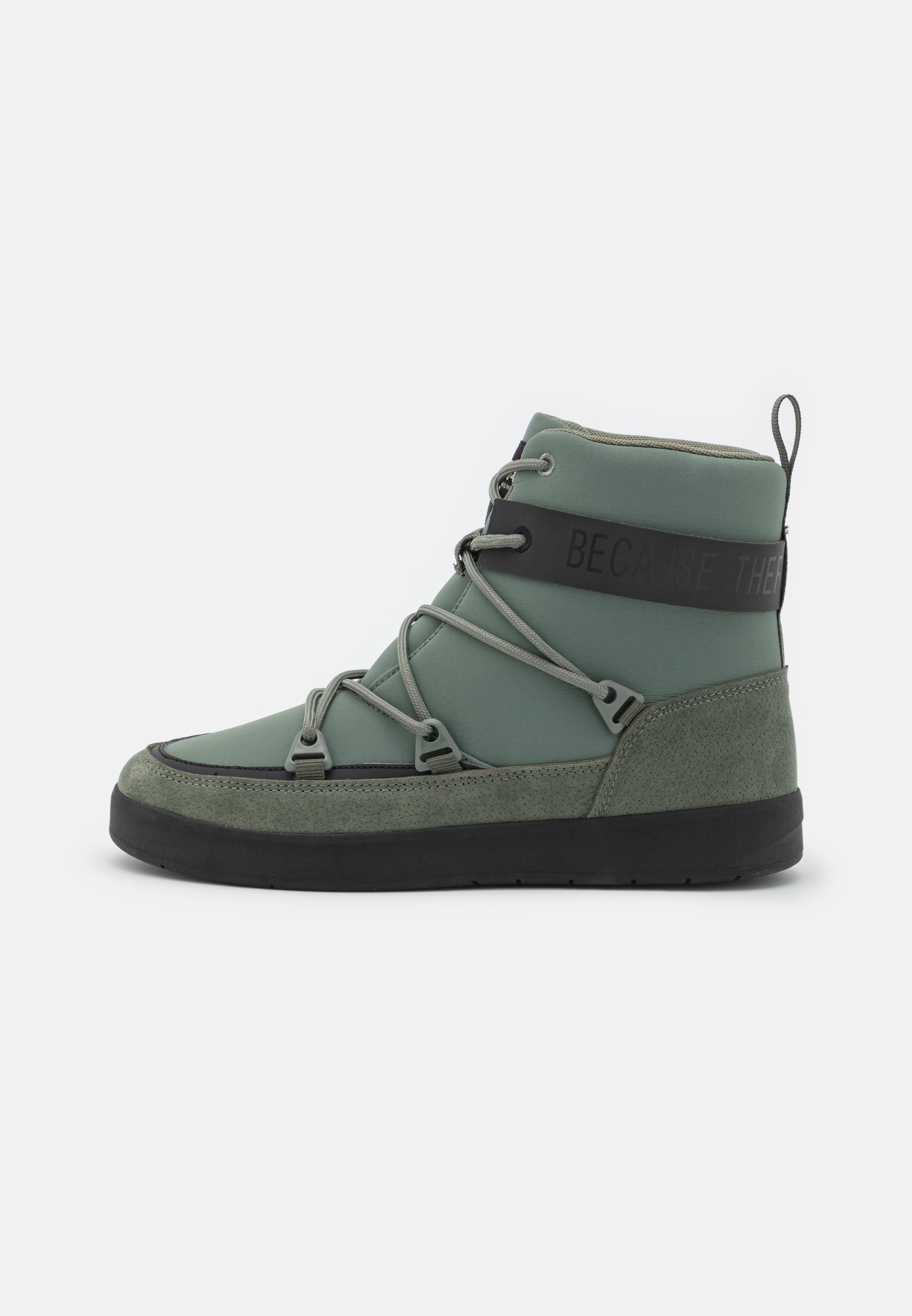 Ecoalf SNOALF WOMAN - Botines con cordones - dusty green/verde oliva -  Zalando.es