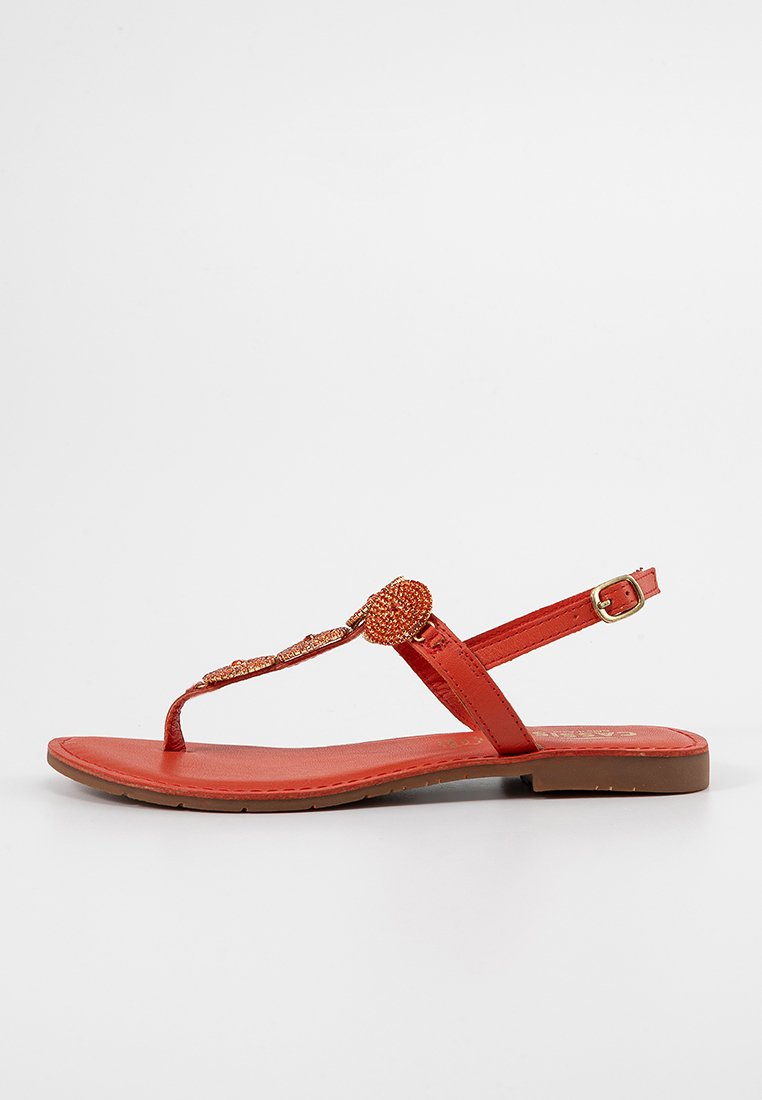 Cassis côte d'azur Sandales tongs orange