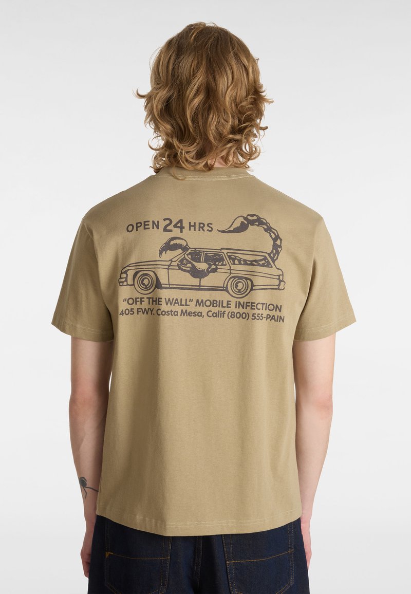 Vans STING WAGON - Triko s potiskem - olive
