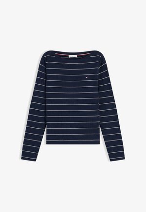 Tommy Hilfiger, FULL NEEDLE BOAT - Trui - dark night navy/ivory pet