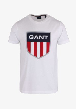 T-shirt con stampa - weiß