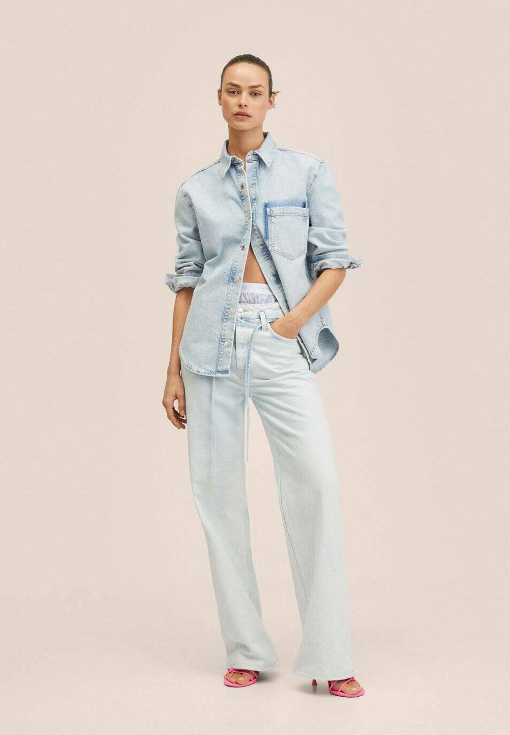Mango DANISH - Camicia - bleach blue/blu - Zalando.it