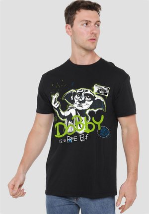 Harry Potter, HARRY POTTER DOBBY IS A FREE ELF - T-Shirt print - black