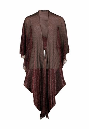 Vera Mont, VERA MONT CAPE IM GLITZER-LOOK - Poncho - dark red black