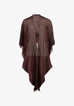 Vera Mont, VERA MONT CAPE IM GLITZER-LOOK - Cape - dark red black