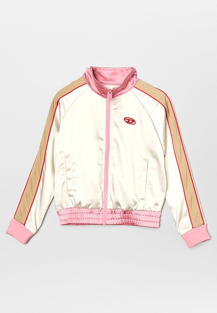 Diesel Sweater met rits grijs