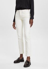 Esprit MEDIUM RISE - Liibuvad teksad - off white