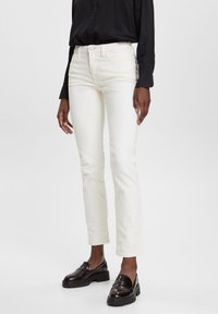 Esprit - MEDIUM RISE - Jeans slim fit - off white Immagine in miniatura 1