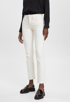 MEDIUM RISE - Vaqueros slim fit - off white