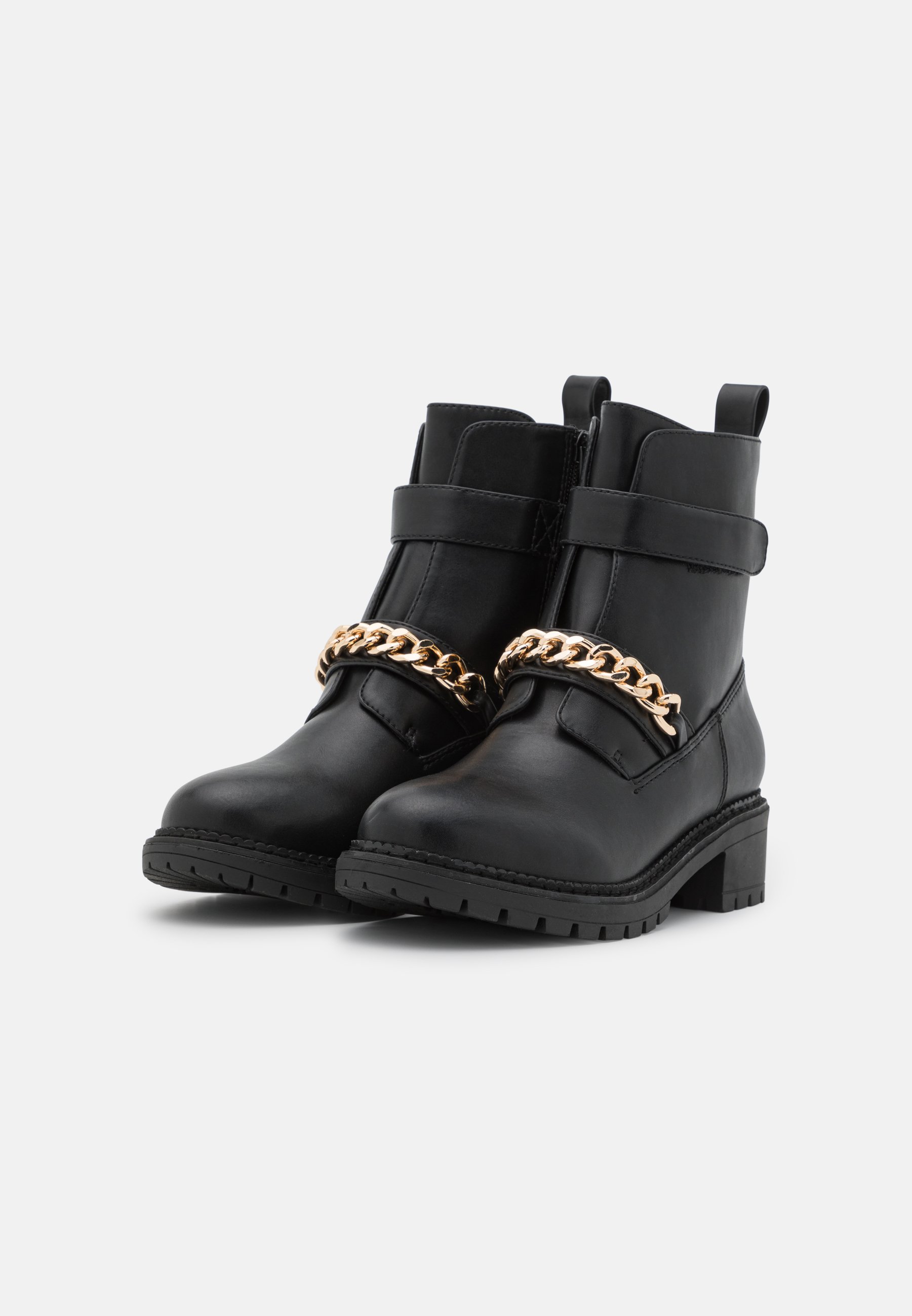 Bianco BIADELPHA CHAIN BOOT - Botines camperos - gold/negro - Zalando.es