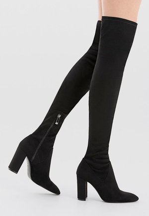 Overknee laarzen - black
