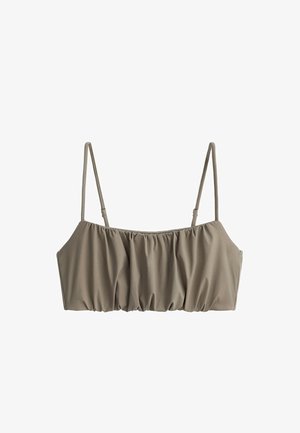 OYSHO, LIGHT TOUCH RUCHED LIGHT-SUPPORT BRA - Brassière - khaki-grey