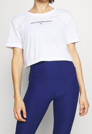 T-shirt med print - white