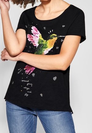 Camiseta estampada - black