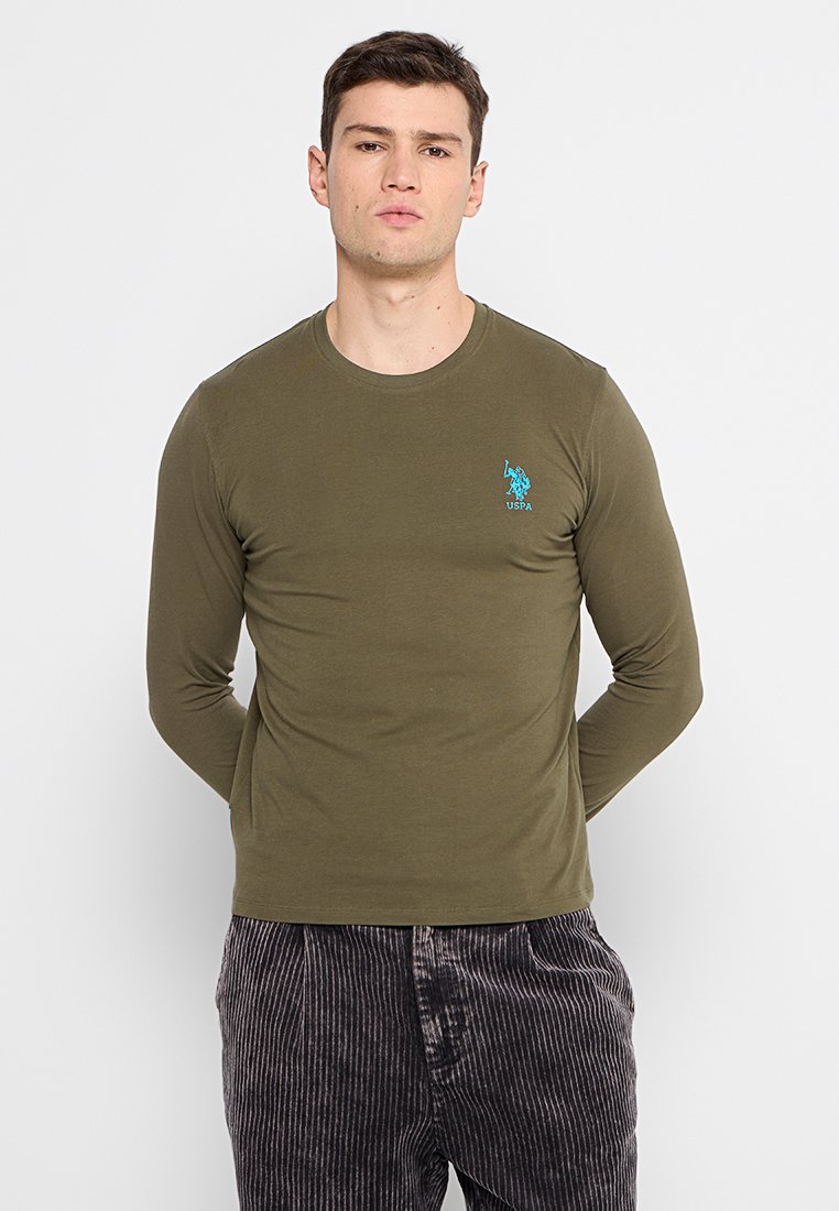 U.S. Polo Assn. Longsleeve olijfgroen