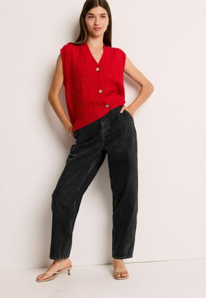 BALLOON  TALL - Džíny Straight Fit - black