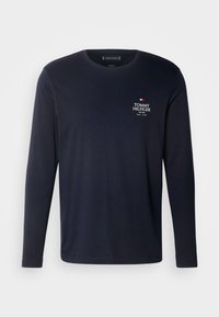 Tommy Hilfiger STACK TEE - Maglietta a manica lunga - desert sky