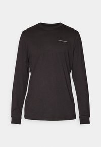 Tommy Jeans SLIM LINEAR TEE - Camisola de manga comprida - black