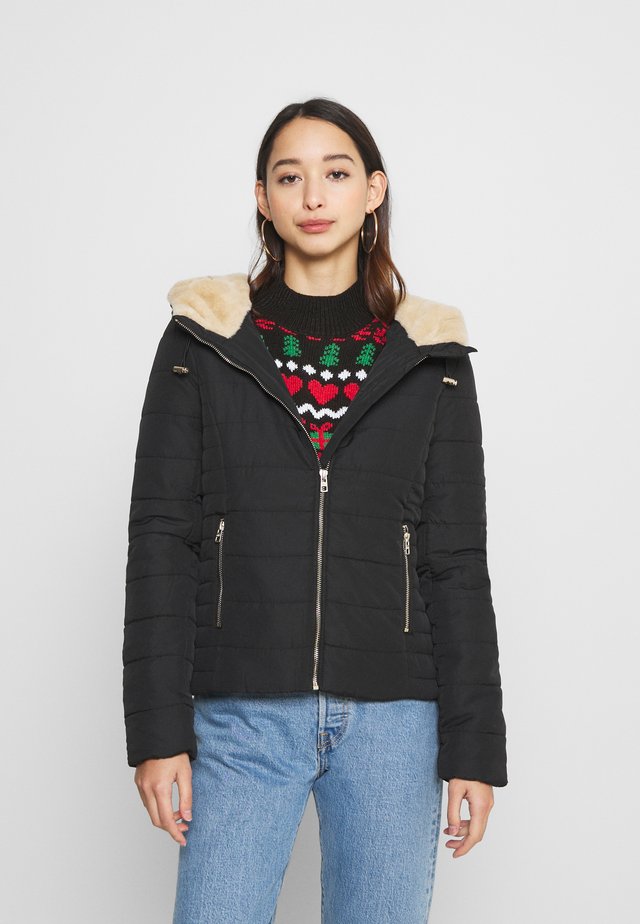 ONLSHELLY HOODED JACKET - Veste mi-saison - black
