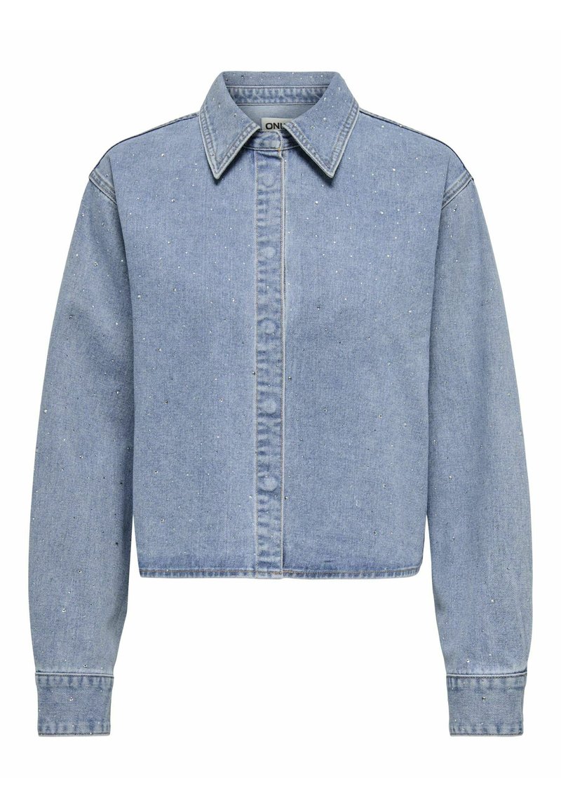 Only Overhemd lichtblauw denim