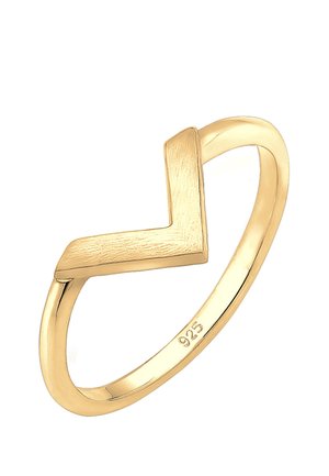 GEO V-FORM BASIC MATT MINIMAL TREND - Ringe - gold-coloured