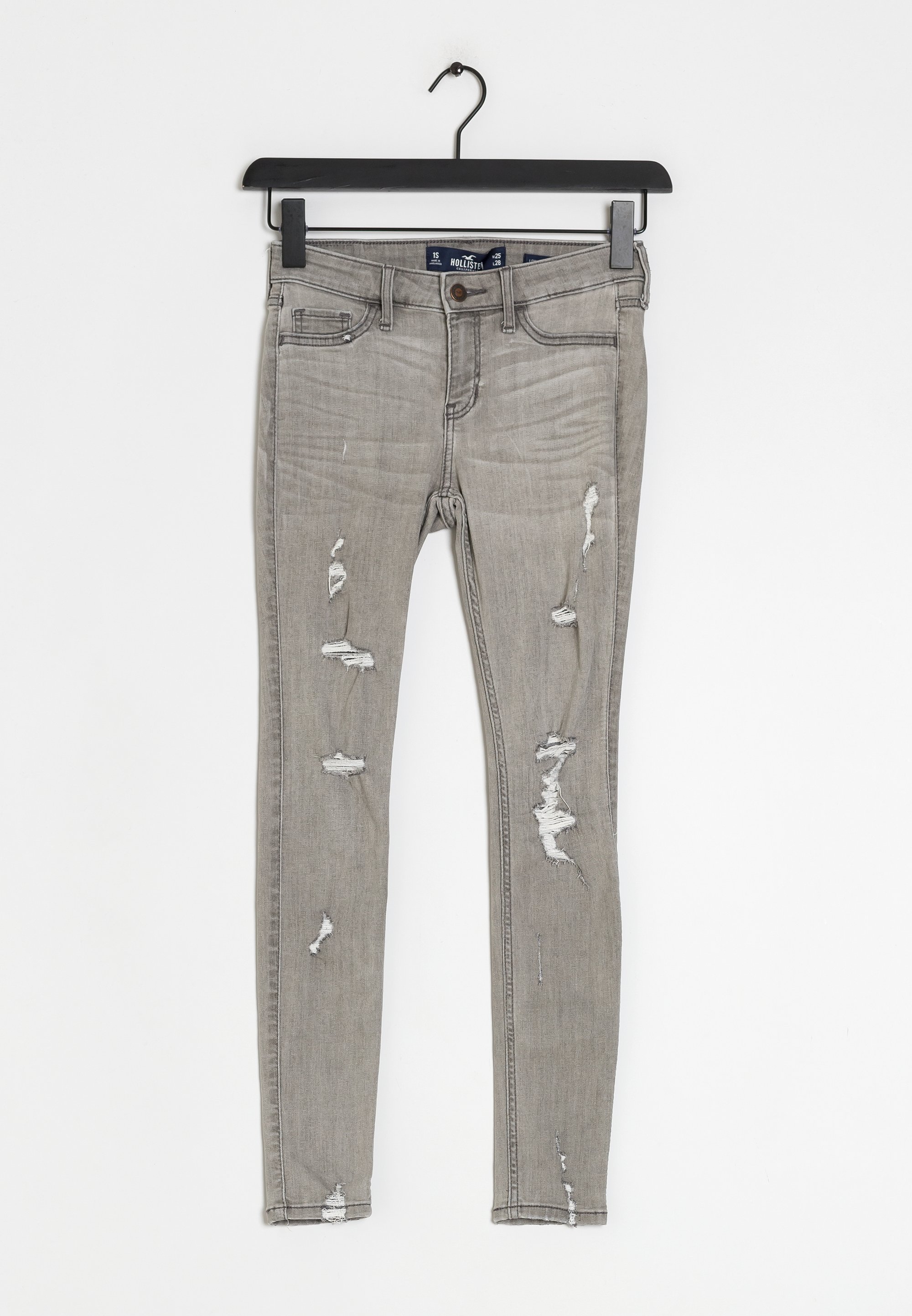 Slim Straight Jeans Grey Jeans Hollister Slim Straight Jeans