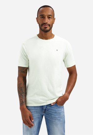 SLUB WITH ROUND NECK - T-shirt basic - seagreen