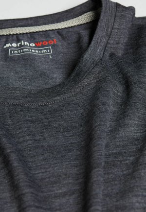 IUMAN Intimissimi Uomo LANGARM-AUS RUNDER AUSSCHNITT - T-shirt à manches longues - dark grey
