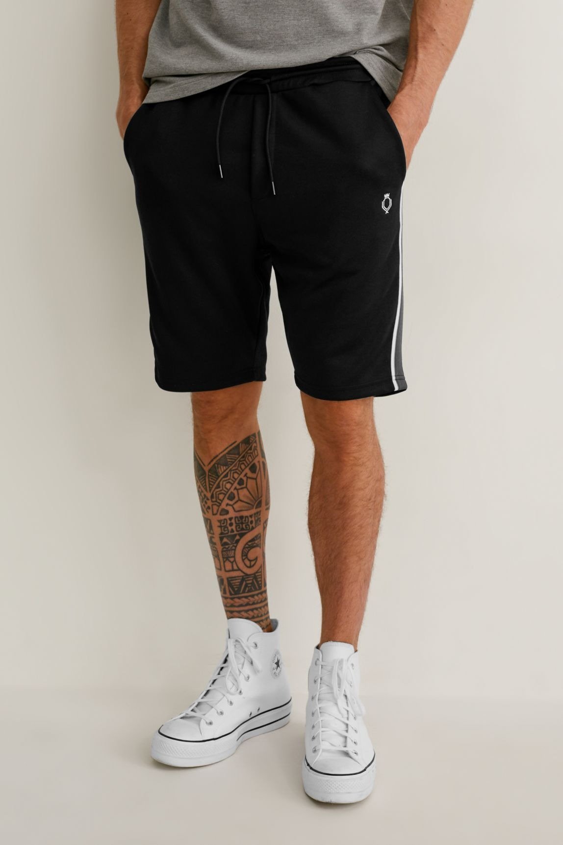 C\u0026A Pantalones deportivos - black/negro - Zalando.es