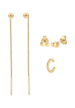 3 PACK BASIC - Earrings - gold-coloured