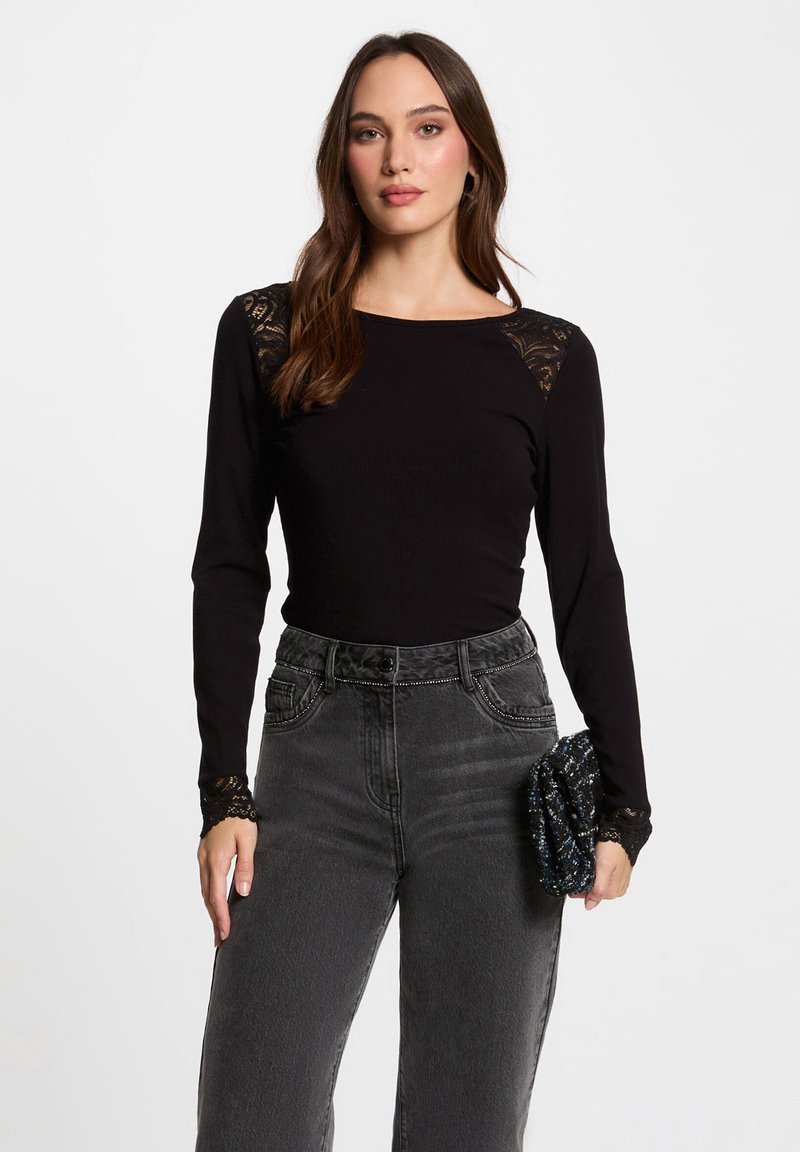 Morgan Langarmshirt - noir