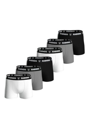 LAS VEGAS RAIDERS 6-PACK - Bokserit - blk wht mgr